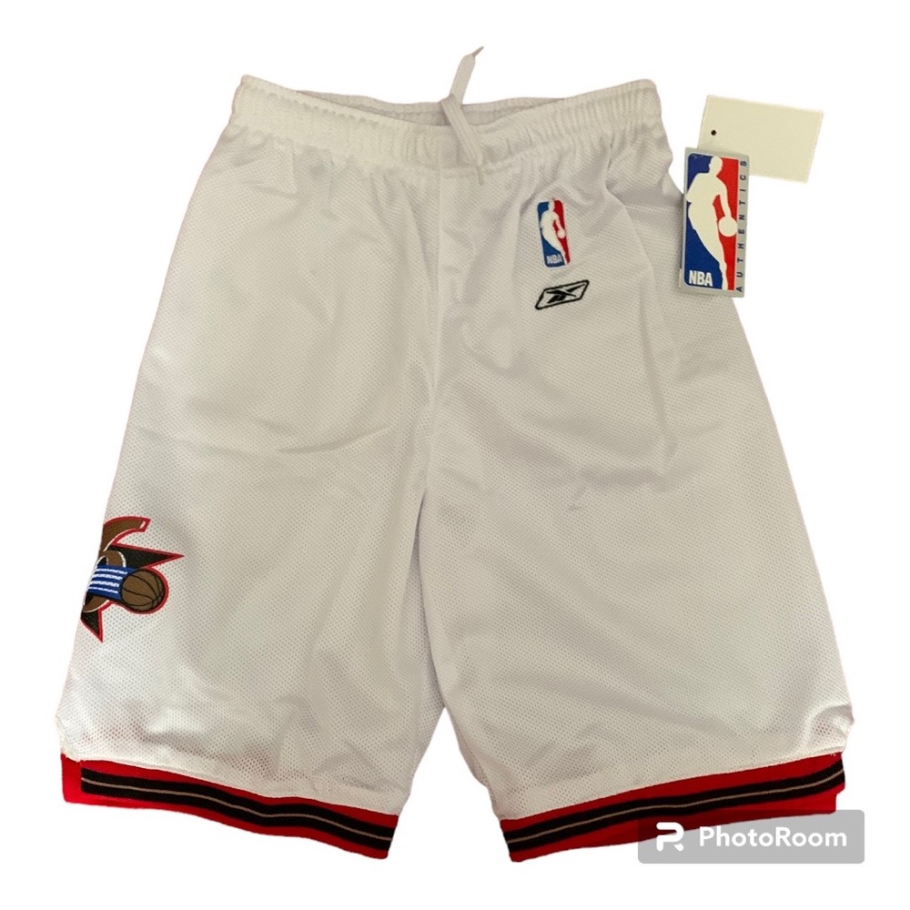 Vintage Philadelphia 76ers replica uniform shorts